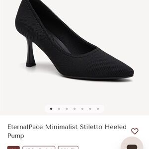 Cozy Island Stiletto Heeled Pump - Black- 8
